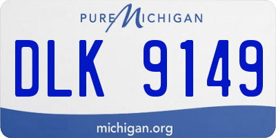 MI license plate DLK9149