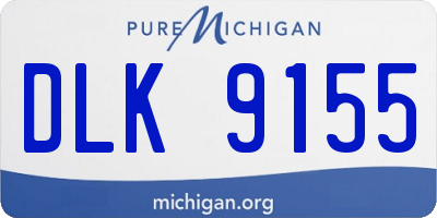 MI license plate DLK9155