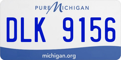MI license plate DLK9156