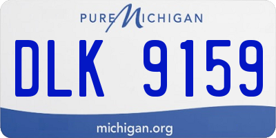 MI license plate DLK9159