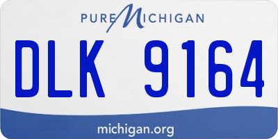 MI license plate DLK9164