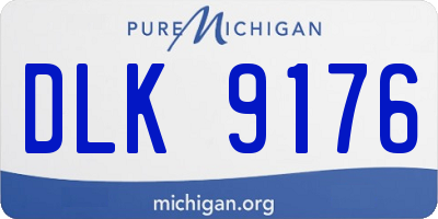 MI license plate DLK9176