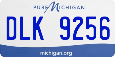 MI license plate DLK9256