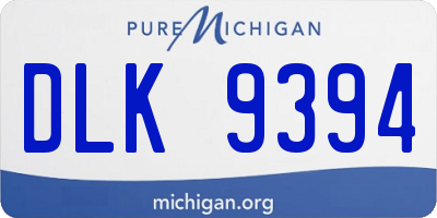 MI license plate DLK9394
