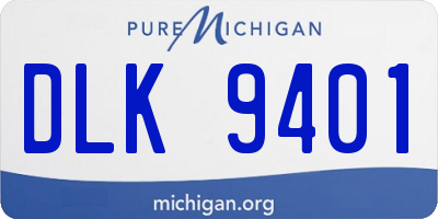 MI license plate DLK9401