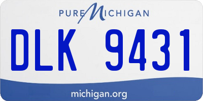 MI license plate DLK9431