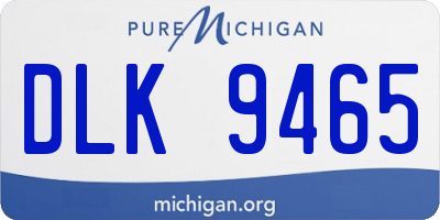 MI license plate DLK9465