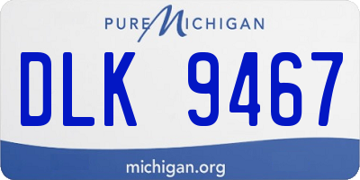 MI license plate DLK9467