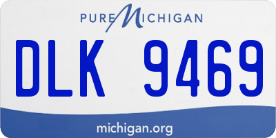 MI license plate DLK9469