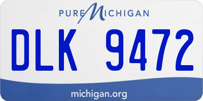 MI license plate DLK9472