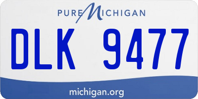 MI license plate DLK9477
