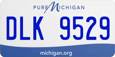 MI license plate DLK9529