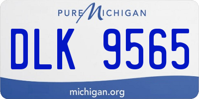MI license plate DLK9565
