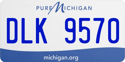 MI license plate DLK9570