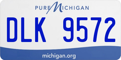 MI license plate DLK9572