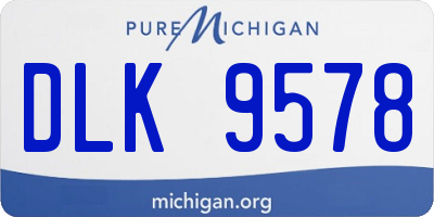 MI license plate DLK9578
