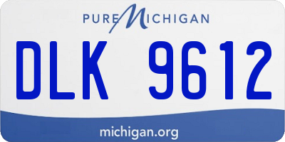 MI license plate DLK9612