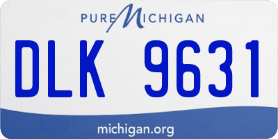 MI license plate DLK9631