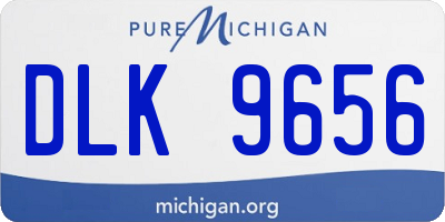 MI license plate DLK9656