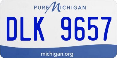 MI license plate DLK9657