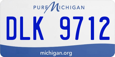 MI license plate DLK9712