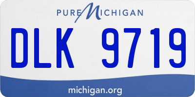 MI license plate DLK9719