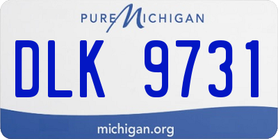 MI license plate DLK9731