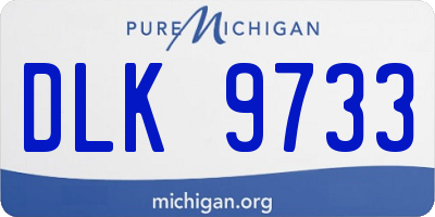 MI license plate DLK9733