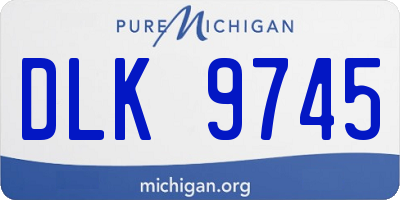 MI license plate DLK9745
