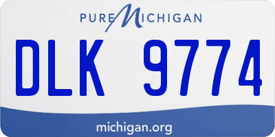 MI license plate DLK9774