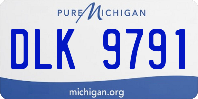 MI license plate DLK9791