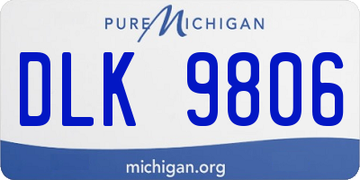 MI license plate DLK9806
