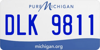 MI license plate DLK9811