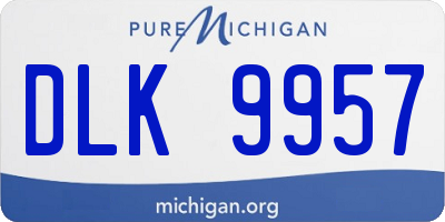 MI license plate DLK9957