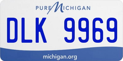 MI license plate DLK9969