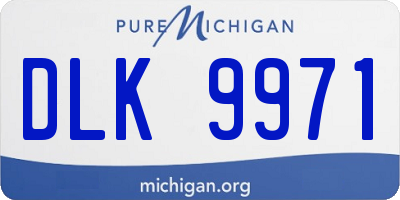 MI license plate DLK9971