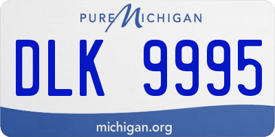 MI license plate DLK9995