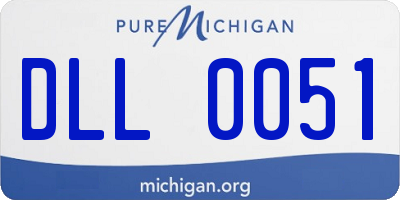 MI license plate DLL0051