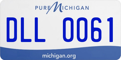 MI license plate DLL0061