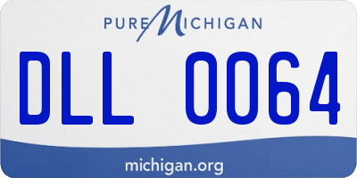 MI license plate DLL0064