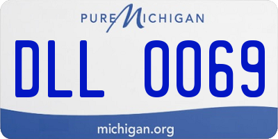 MI license plate DLL0069