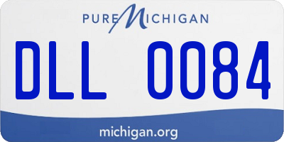 MI license plate DLL0084