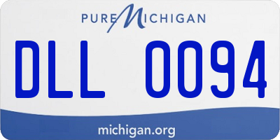 MI license plate DLL0094