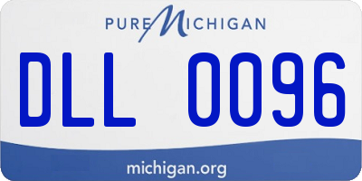 MI license plate DLL0096