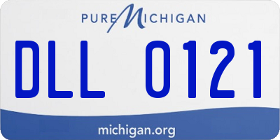 MI license plate DLL0121