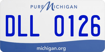 MI license plate DLL0126