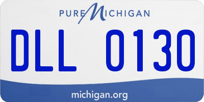 MI license plate DLL0130