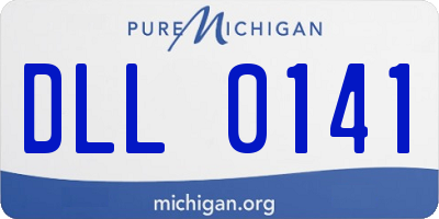 MI license plate DLL0141