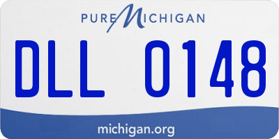 MI license plate DLL0148