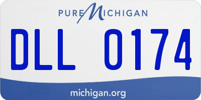 MI license plate DLL0174
